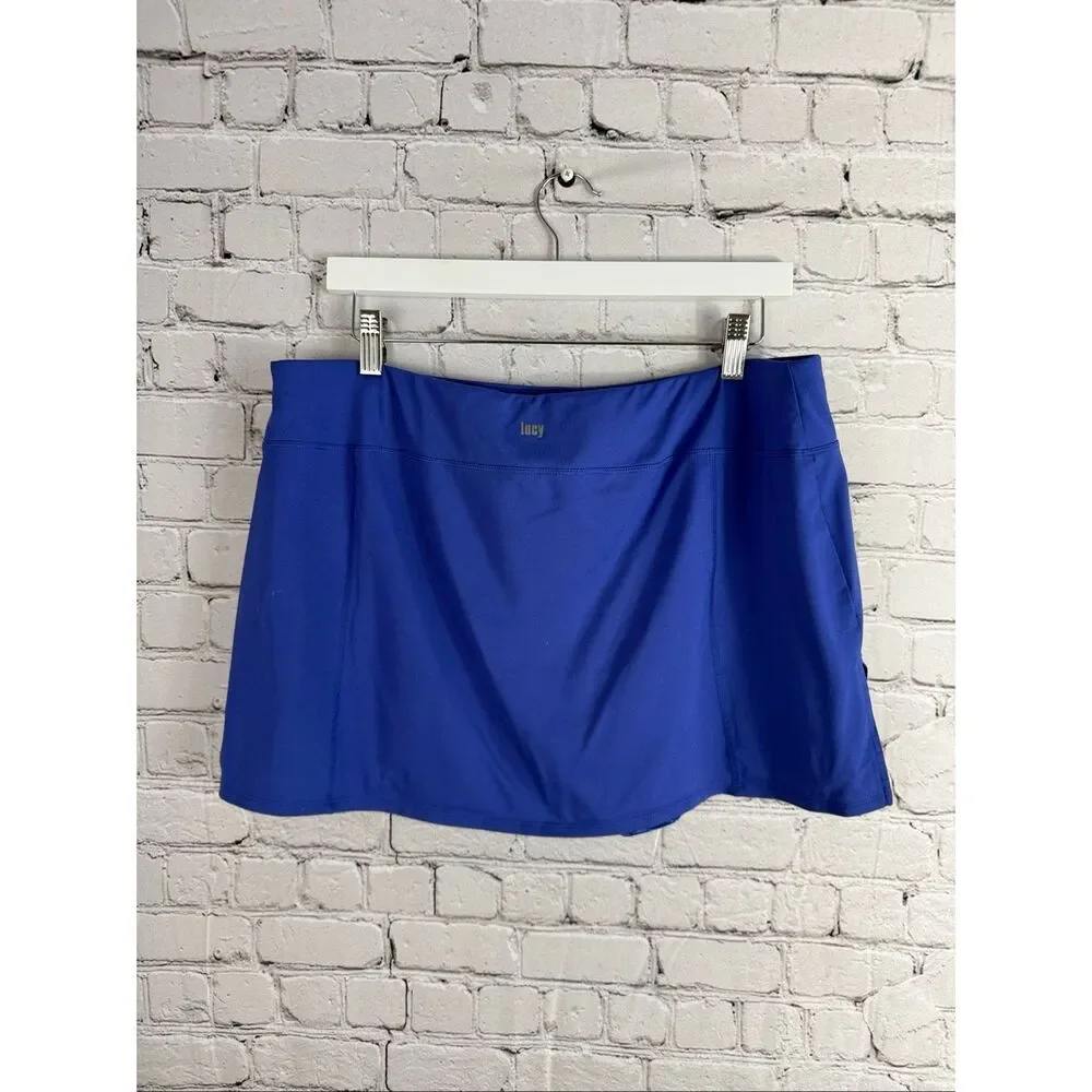 Lucy LUCYTECH Women's Periwinkle Blue Skort Large K